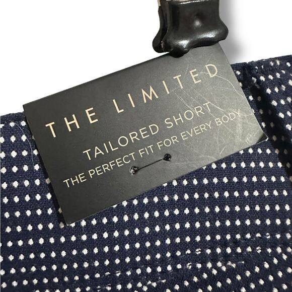 New women’s The Limited navy blue and White Bermuda chino Shorts size 8 - Picture 6 of 7